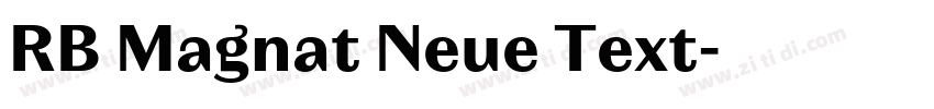 RB Magnat Neue Text字体转换